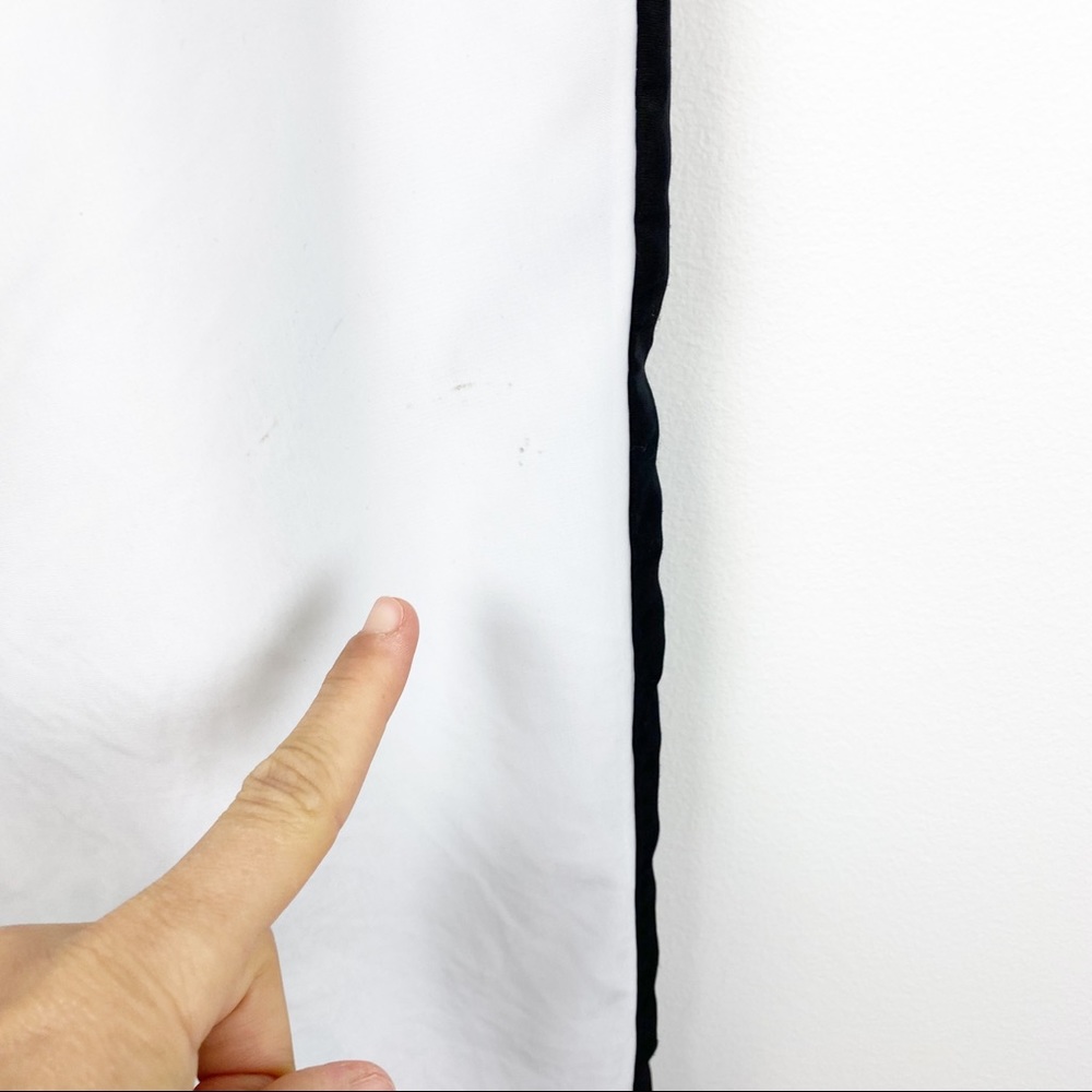 Express | Tuxedo Side Stripe Drawstring Black + W… - image 8